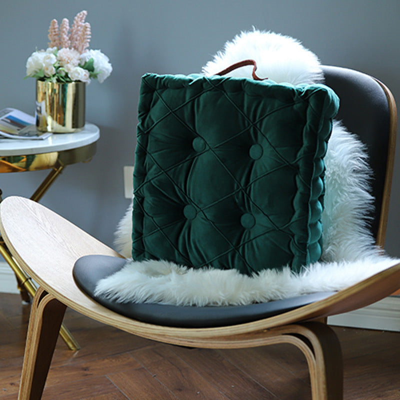 Square Bay Window Cushion With Portable Thickening Fat Cushion Round Cushion