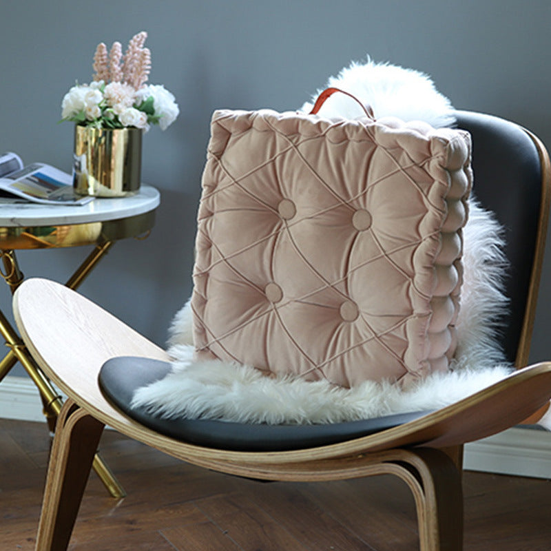 Square Bay Window Cushion With Portable Thickening Fat Cushion Round Cushion