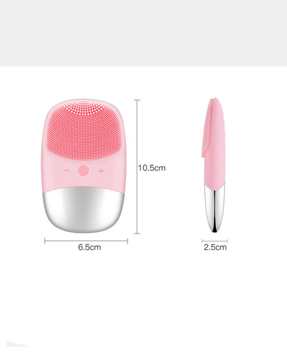 Mini Silicone Electric Face Cleansing Brush Electric Facial Cleanser Facial Cleansing Brush Skin Massager Skin Care Tools - DropOnline.co