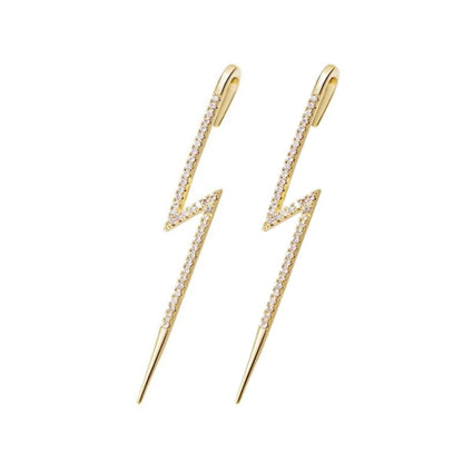 Glistening Ear Wrap Crawler Zircon Earrings Piercing Earrings Premium Earrings - DropOnline.co