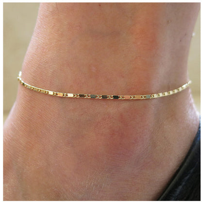 All-Match Fresh and Popular Simple Beach Chain Anklet - DropOnline.co
