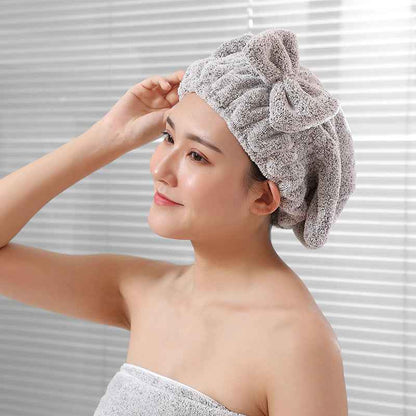 1 Pack Bamboo Charcoal Fiber Hair Drying Towels