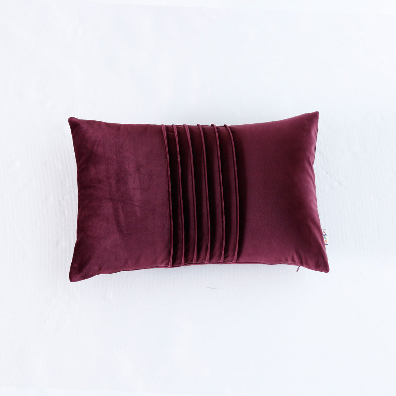 Crepe Organ Hugging Pillow Case Solid Color Holland Velvet Sofa Cushion Pillow