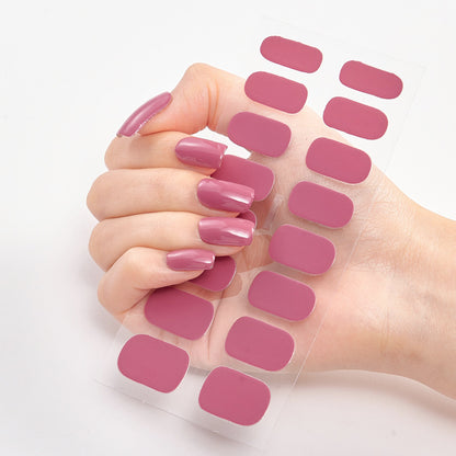Pure Color 16 Nail Stickers - DropOnline.co