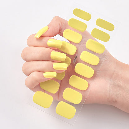 Pure Color 16 Nail Stickers - DropOnline.co