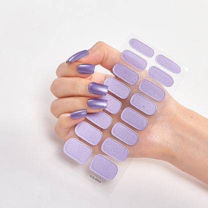 Pure Color 16 Nail Stickers - DropOnline.co