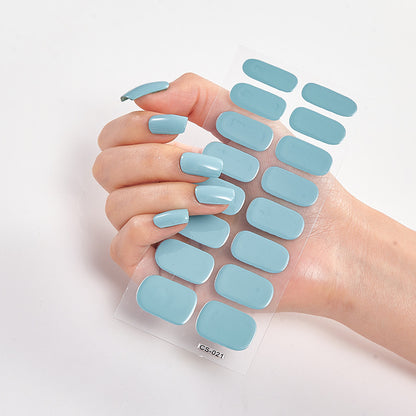 Pure Color 16 Nail Stickers - DropOnline.co