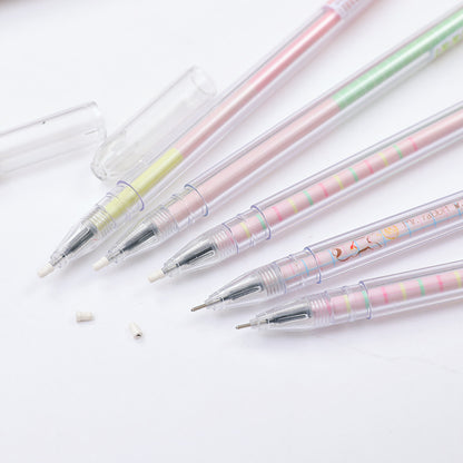 Cute Cartoon Small Fresh Luminous Rabbit Long Ears Signature Pen with Dust Plug Gel Pen, High-quality Pen - DropOnline.co