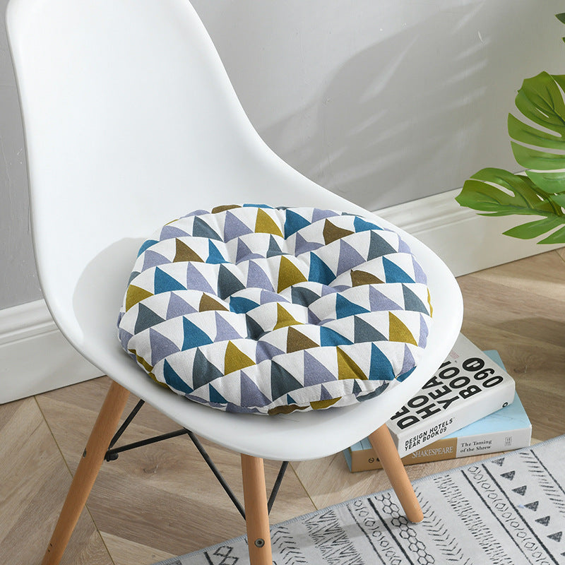 Hot Sale In Autumn And Winter Thick Cotton And Linen Round Cushion Nordic Home Chair Cushion Office Student Tatami Cushion