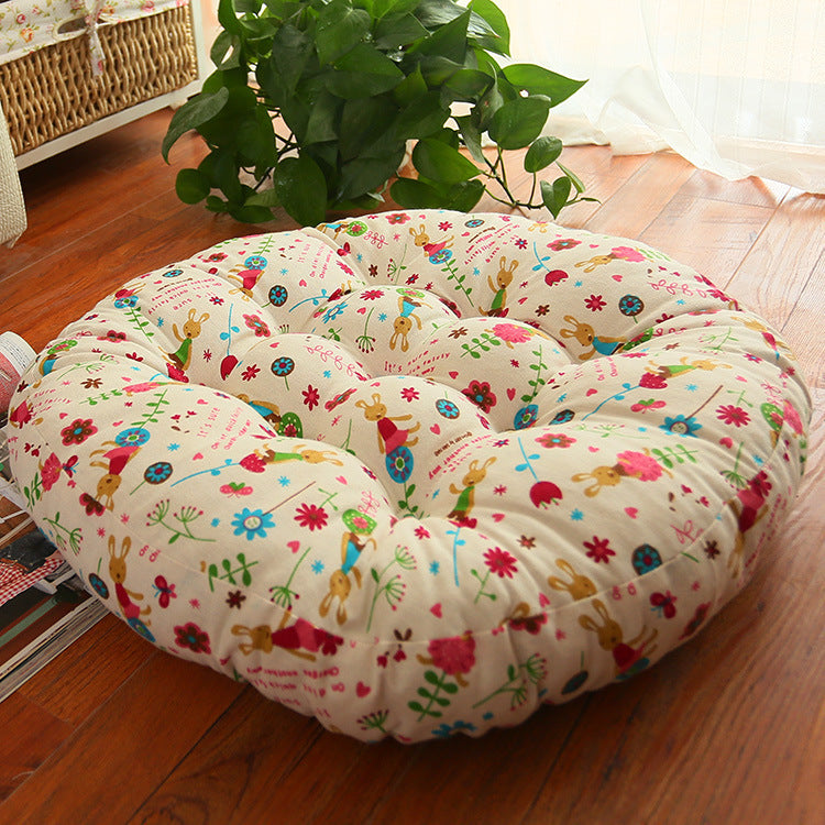Cotton Linen Round Cushion Chair Cushion Fat Cushion