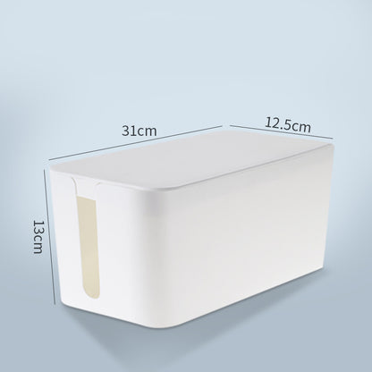 Wire Data Cable Storage Box Power Strip Charger Socket Power Strip Cable Organizer Desktop Finishing Artifact - DropOnline.co