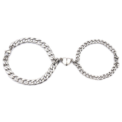 Love Magnet Attracts a Pair Of Male And Female Couple Bracelets - DropOnline.co
