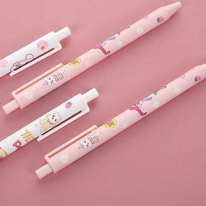 Push-type Black Pen 0.5 Signature Pen Push-type Gel Pen - DropOnline.co