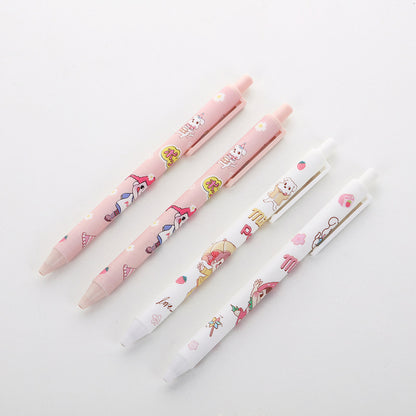 Push-type Black Pen 0.5 Signature Pen Push-type Gel Pen - DropOnline.co