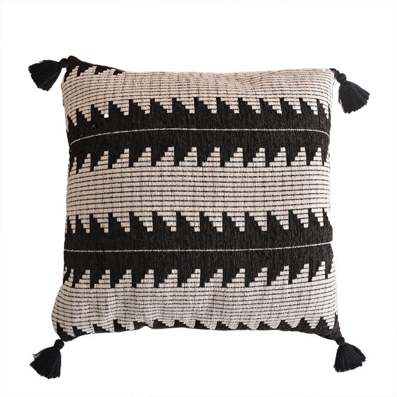 Handmade Cushion Cover Moroccan Ethnic Style Bedroom Tassel Pillow