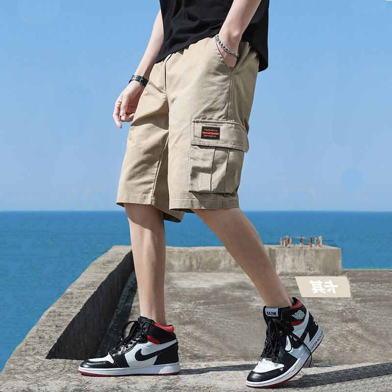 Men's Pure Cotton Cargo Shorts - Tooling Style Work Shorts