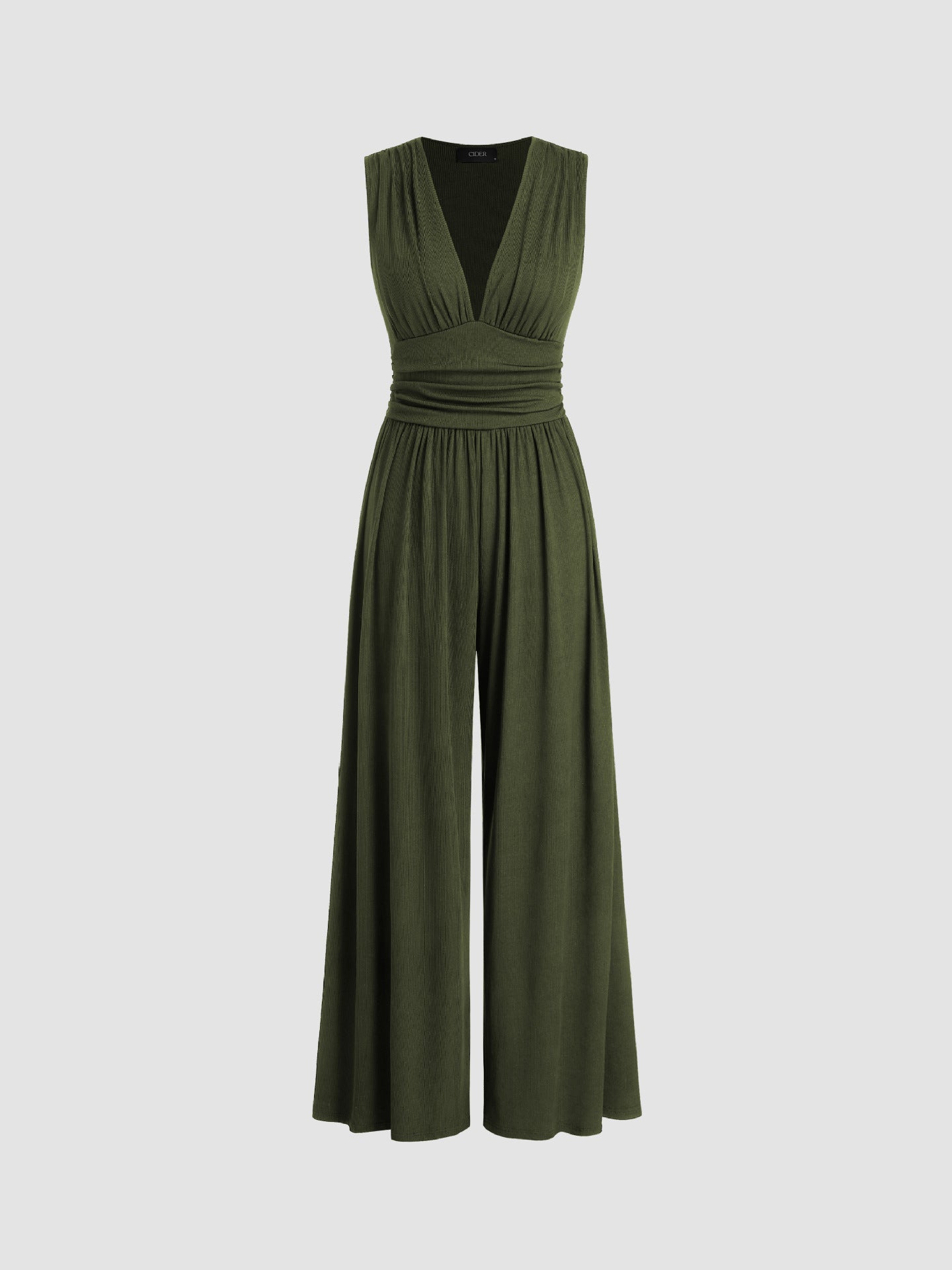Sleeveless Knitted Wide Leg Jumpsuit