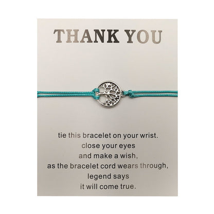 Hand-woven Red Rope Tree of Life Bracelet - DropOnline.co