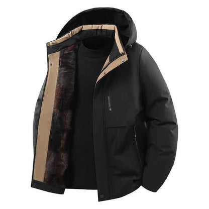 Men's Graphene Warm Thickened Casual Cotton-padded Clothes Coat