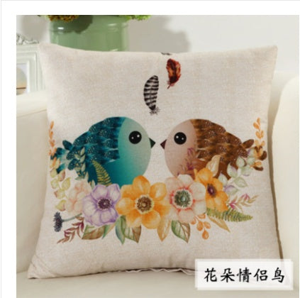 Square back cushion head cushion set square pillow cartoonpillow core pillow car small animal sofa