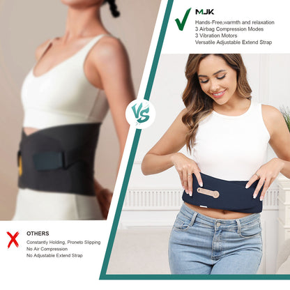 Smart Auto-Adjusting Heating Massager For Back Pain Relief, 4 Vibrations, 3 Modes, 3 Heat Levels, USB Rechargeable - DropOnline.co