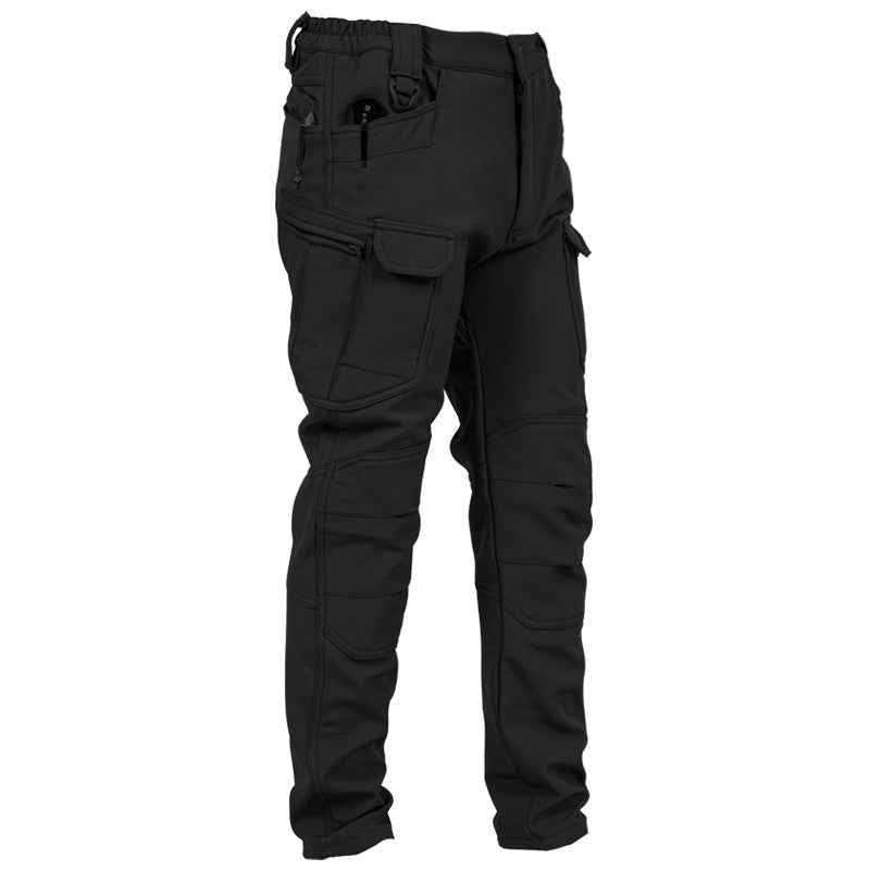 Outdoor Technical Trousers Men's Soft Shell Tactical Pants Fleece Warm Leisure