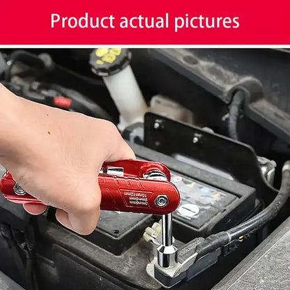 Portable Mini Folding Hex Socket Wrench, Chromium-vanadium Steel Construction, Gift, Outdoor, Portable