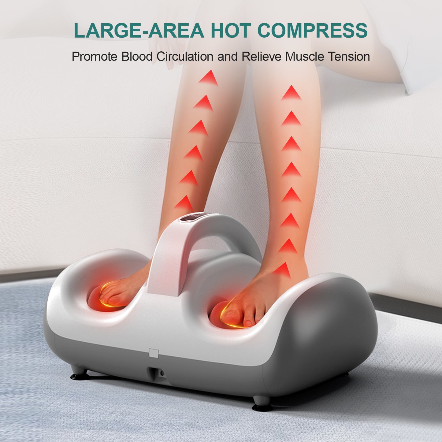 Leg Beauty Machine - Electric Foot Massager, Featuring Light Therapy Function, Adjustable Speed And Direction Control, Designed To Help Relax The Body And Relieve Pain