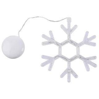 Christmas LED Suction Cup Lights - Santa Claus Elk Snowman Window Chandelier Battery Powered