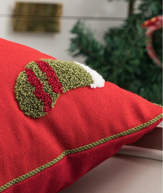 Festival Living Room Bedroom Decoration Background Cushion Red Pillowcase