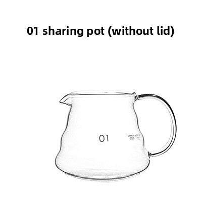High borosilicate glass coffee pot