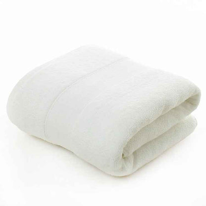 Cotton thickened plain colored bath towel