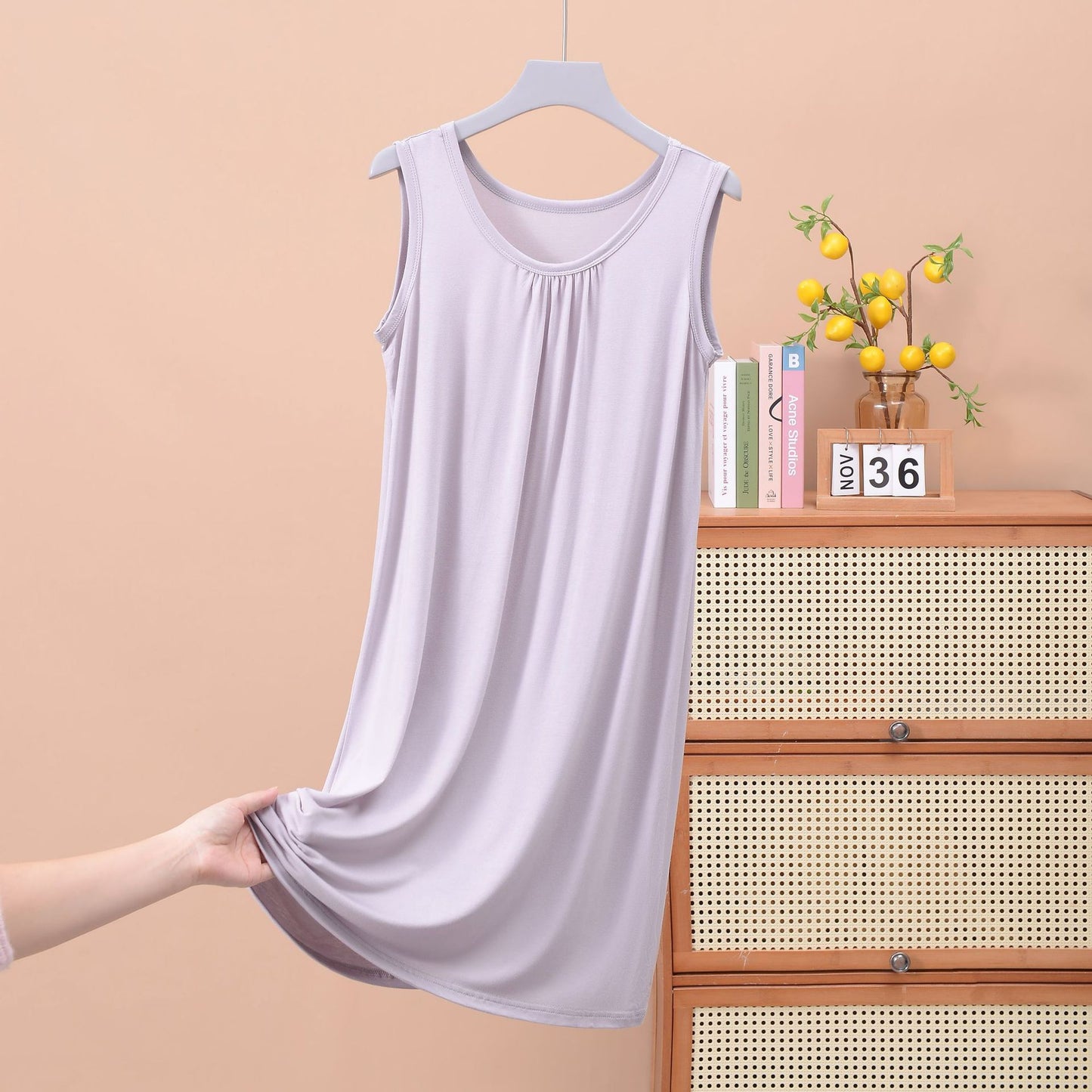 Plus Size Round Neck Ruffled Sleeveless Maxi Dress - Comfortable Casual Style