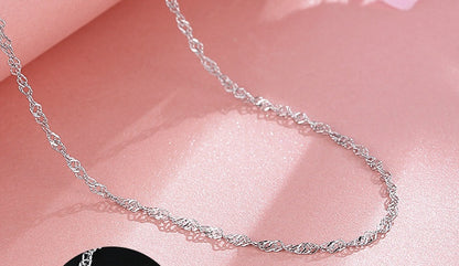 S925 sterling silver necklace - DropOnline.co