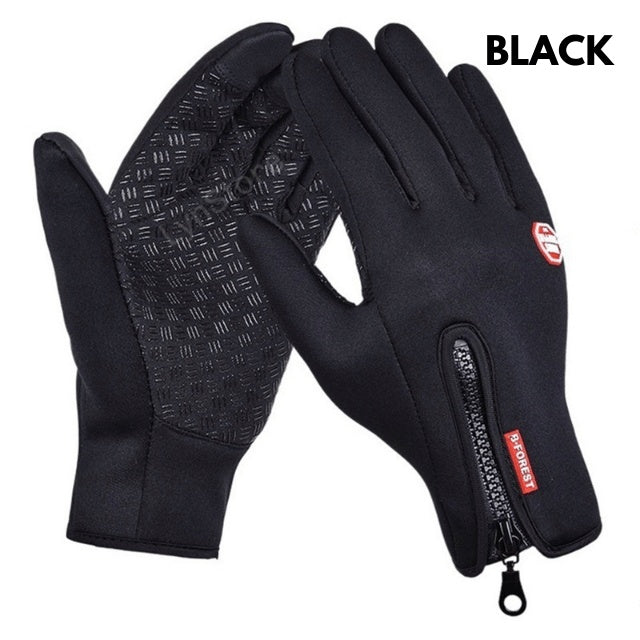 Winter Touch Screen Gloves - Waterproof Sports Gloves with Fleece