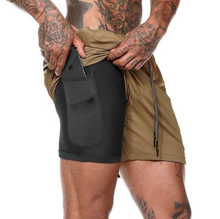 Men's Pocket Compression Shorts - Athletic Performance Shorts
