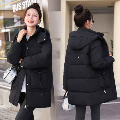 New Women's Winter Korean-style Cotton Coat Thick Mid-length
