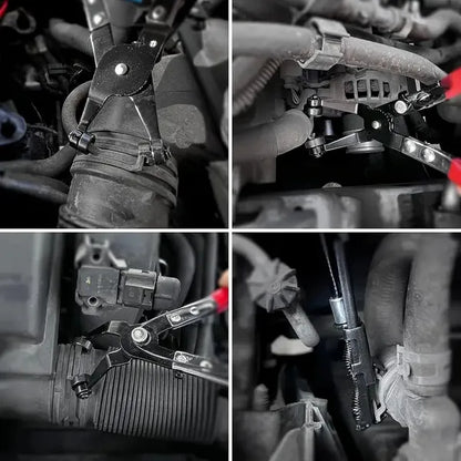 3Pcs Hose Clamp Pliers Remover Kit With Long Reach Wire Spring Hose Clamp Pliers - For Automotive Coolant Radiator Heater And Water Hose - For Mechanics & DIY Enthusiasts - Ideal For Repairing & Repla