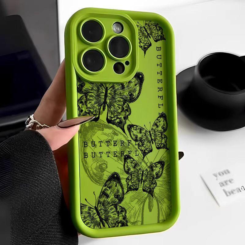 Vintage Butterfly iPhone Case - Transparent Shockproof Protection