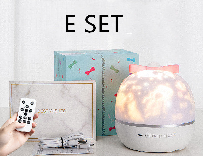 Star Moon Starry Sky Projector LED Night Light for Children Bedroom Decor Remote Control Rotating Baby Flashing Projection Lamp