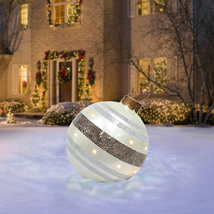 Giant Inflatable Christmas Ball 60cm - PVC Outdoor Ornament Decoration for Tree & Yard