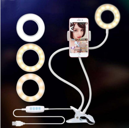LED Selfie Ring Light for Live Adjustable Makeup Light-8cm Stand - DropOnline.co