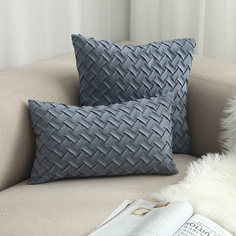Buckskin woven cushion cover