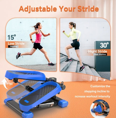 Mini Stepper Exercise Equipment - 330LBS Capacity with LCD Monitor