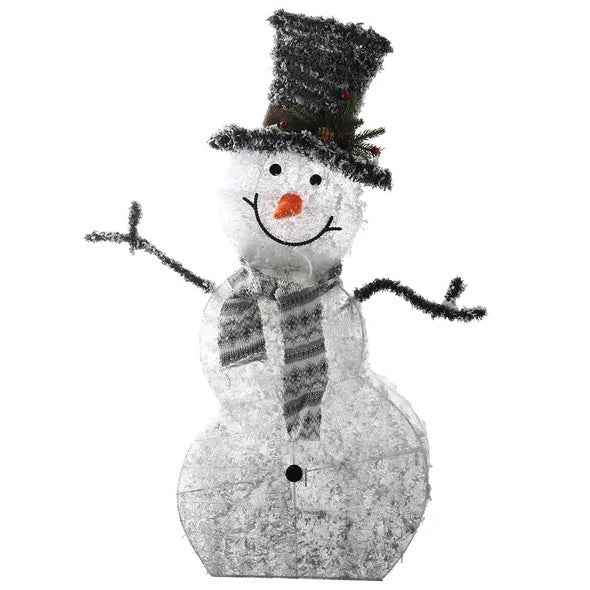 LED Christmas Snowman Decoration Light - Collapsible Battery Operated - DropOnline.co