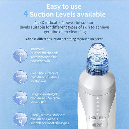 Blackhead Suction Instrument, Electric Blackhead Suction Artifact, Blackhead Removal Instrument, Home Use Beauty Instrument For Sucking Blackheads And Acne - DropOnline.co