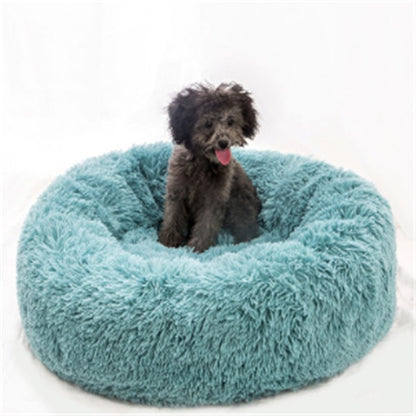 Round Long Hairy Autumn And Winter Nest Pad Cat Mattress - DropOnline.co