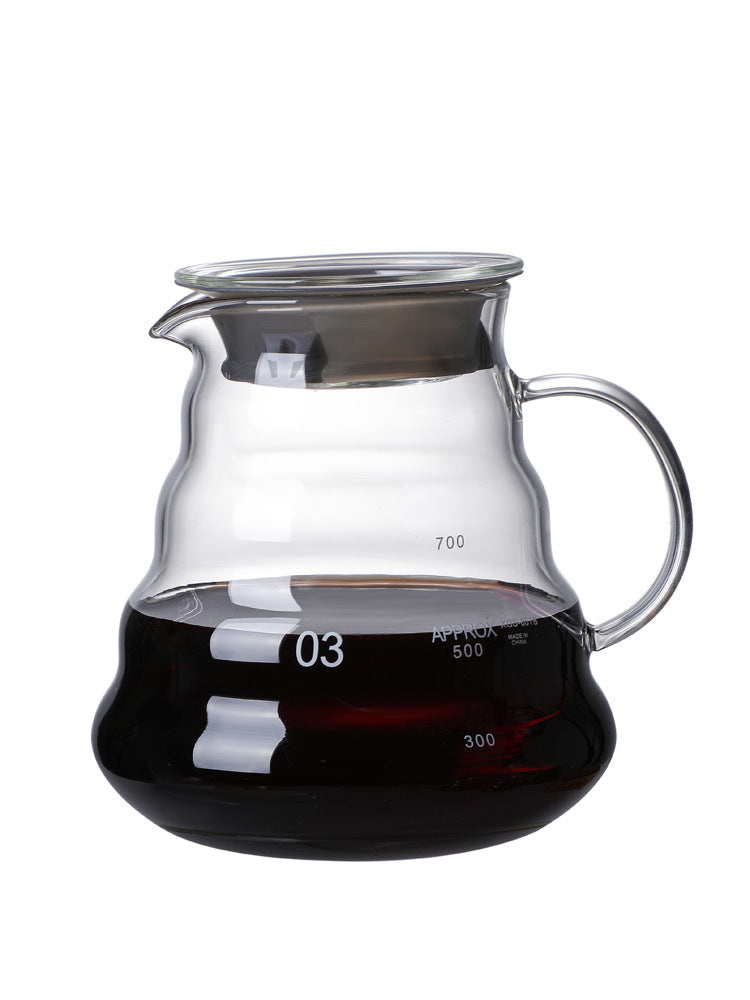 High borosilicate glass coffee pot