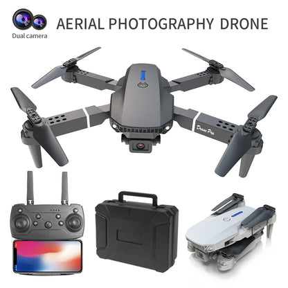 E88 Dual Camera Drone, WiFi FPV Double Folding RC Quadcopter Altitude Hold, Remote Control Toy For Beginners, Ideal Men's Gift For Outdoor Fun, Great For Christmas, Halloween, And Thanksgiving - DropOnline.co