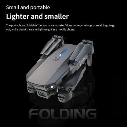 E88 Dual Camera Drone, WiFi FPV Double Folding RC Quadcopter Altitude Hold, Remote Control Toy For Beginners, Ideal Men's Gift For Outdoor Fun, Great For Christmas, Halloween, And Thanksgiving - DropOnline.co